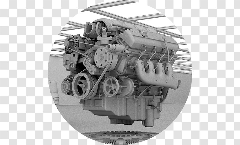 Engine Motor Vehicle Machine White Transparent PNG