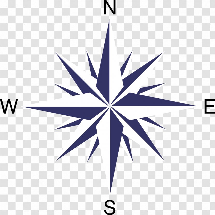 Compass Rose Clip Art - Triangle Transparent PNG