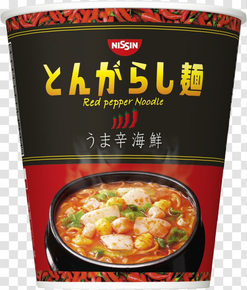 Nissin Spicy Seafood Red Pepper Instant Noodles Ramen Foods - Side Dish - Tomato Transparent PNG