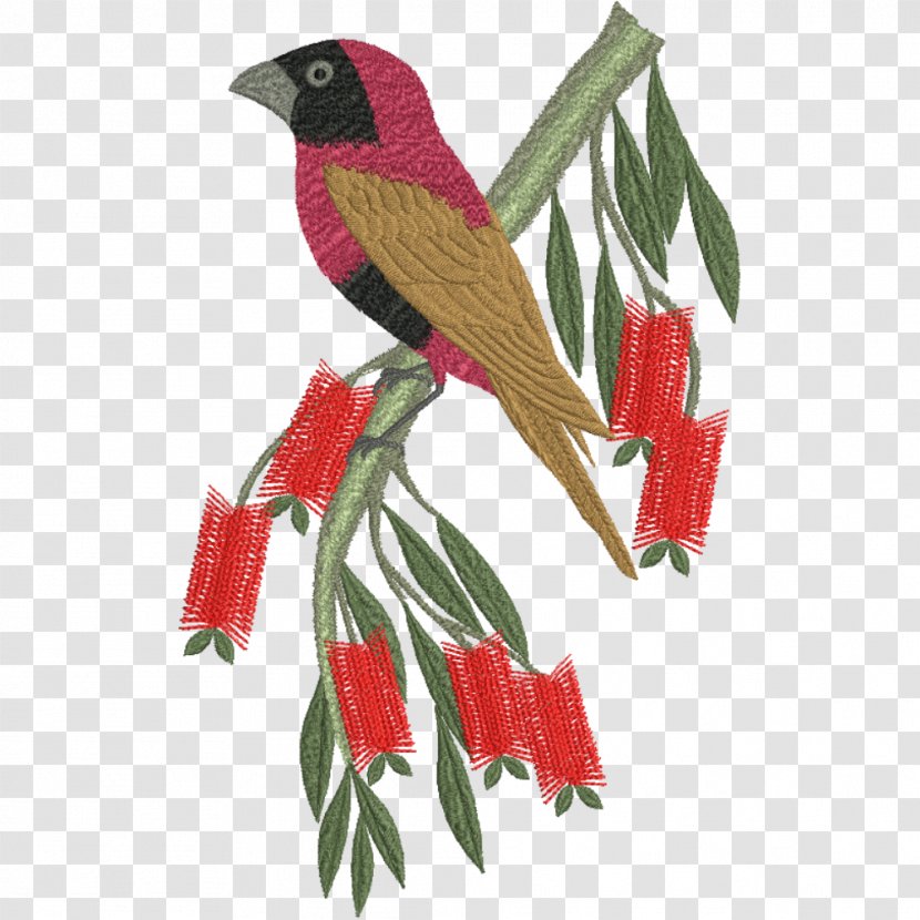 Bird Parrot Machine Embroidery Pattern - Quilting Transparent PNG