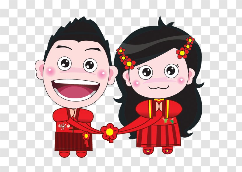 Chinese Marriage Significant Other Wedding Clip Art - Stuffed Toy - Doll Transparent PNG