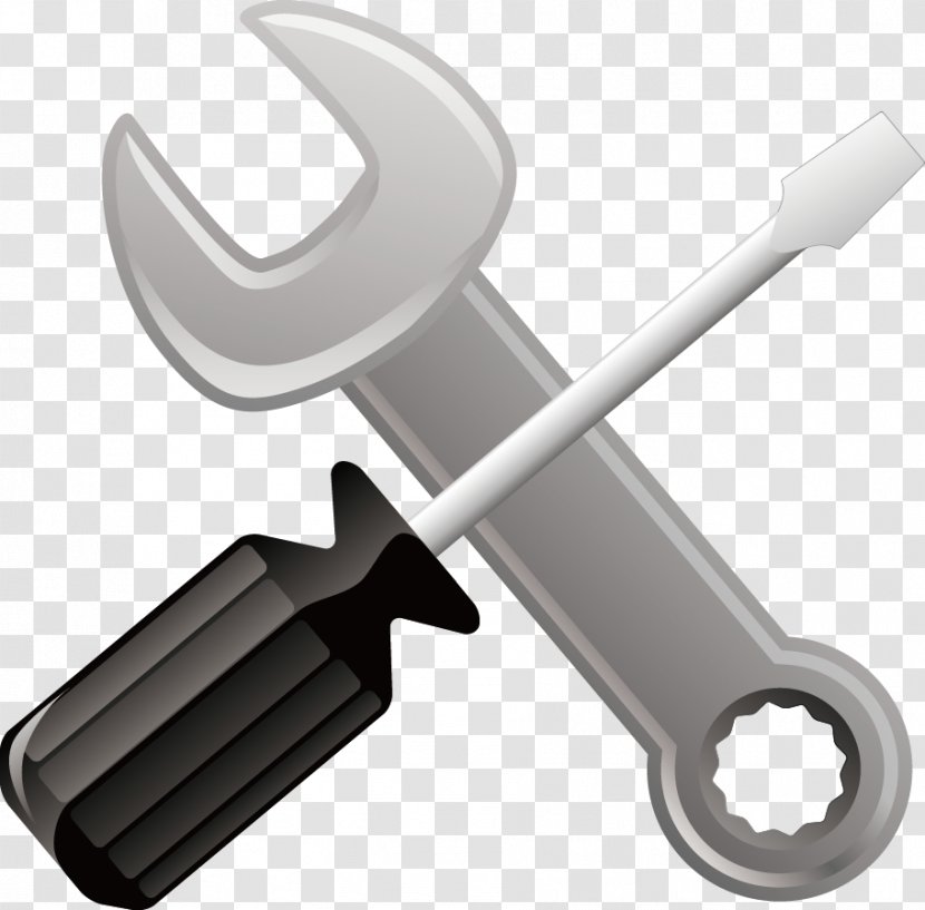 Web Hosting Service Control Panel Icon - Wrench - Gray Transparent PNG