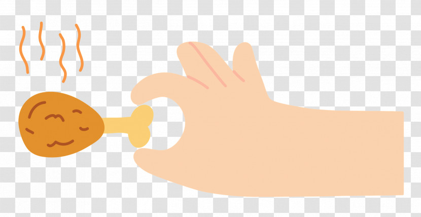 Hand Pinching Chicken Transparent PNG