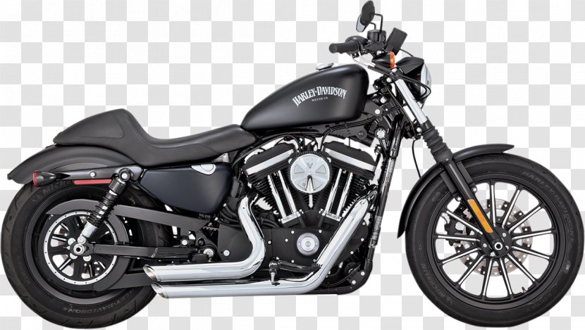 Exhaust System Harley-Davidson Sportster Motorcycle Car - Harley-davidson Transparent PNG