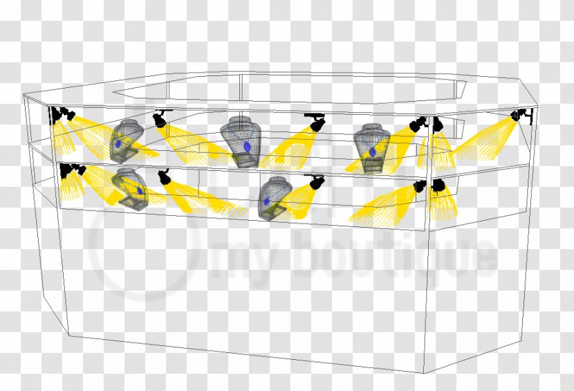 Line Angle Pattern - Yellow Transparent PNG