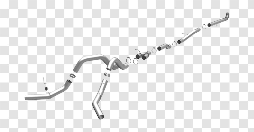 Exhaust System General Motors Car Chevrolet Silverado Aftermarket Parts - Black And White - Pipe Transparent PNG