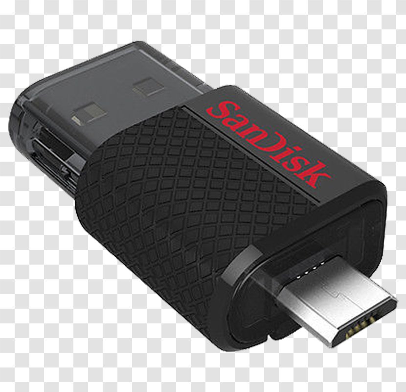 USB Flash Drives SanDisk Ultra Dual 3.0 On-The-Go Micro-USB - Computer Data Storage Transparent PNG