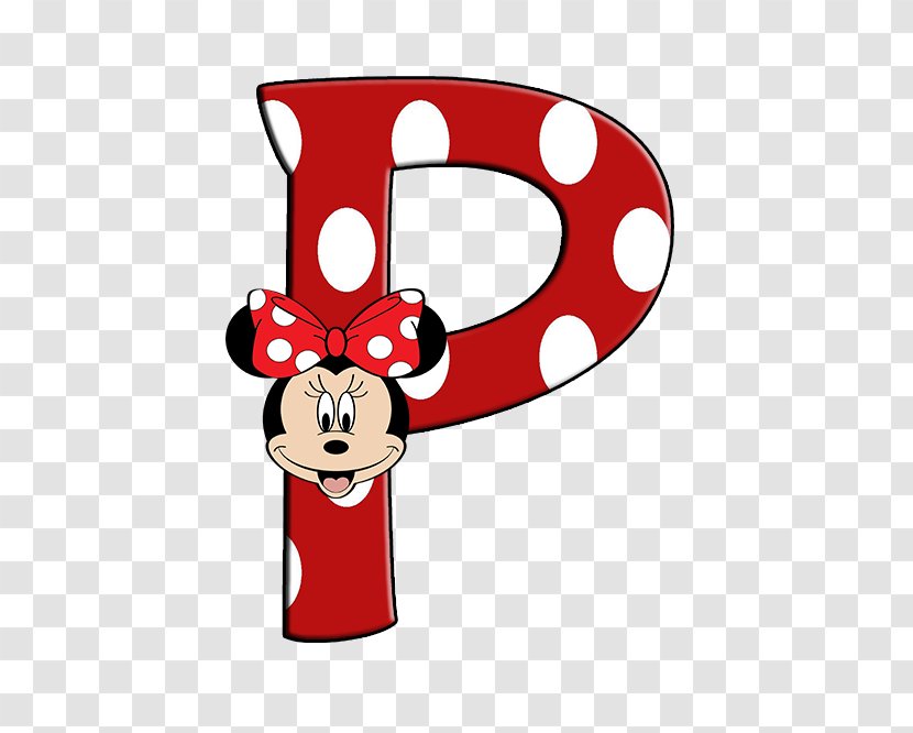 Minnie Mouse Alphabet Letter Clip Art Transparent PNG