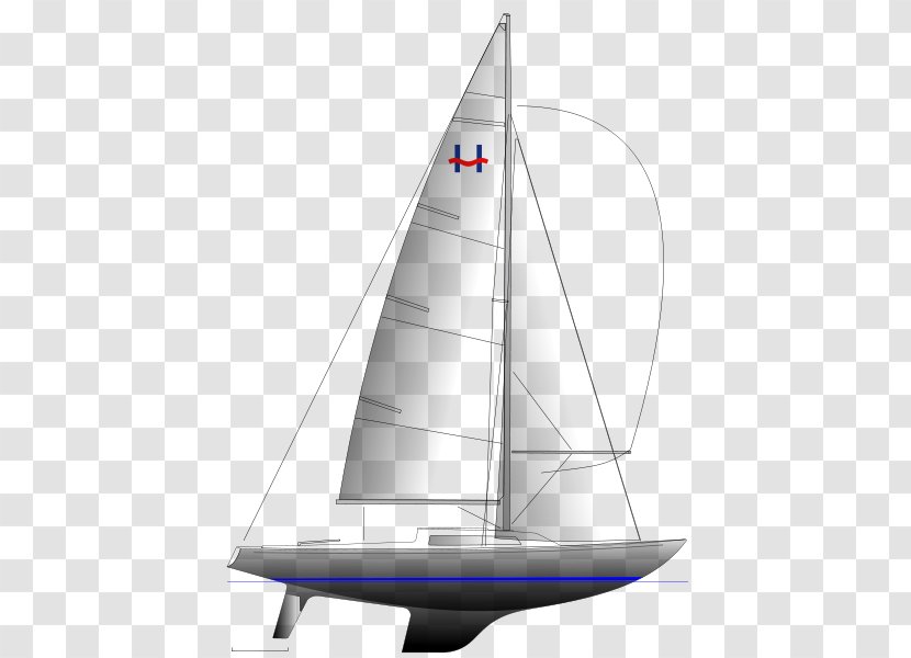 Sailboat Yawl H-boat - Sail Transparent PNG