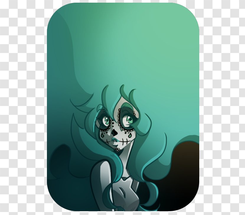 Vertebrate Green Legendary Creature Animated Cartoon - Aqua - Skull Love Transparent PNG