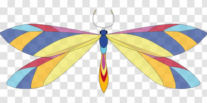 Free Content Download Clip Art - Butterfly - Colored Dragonfly Transparent PNG