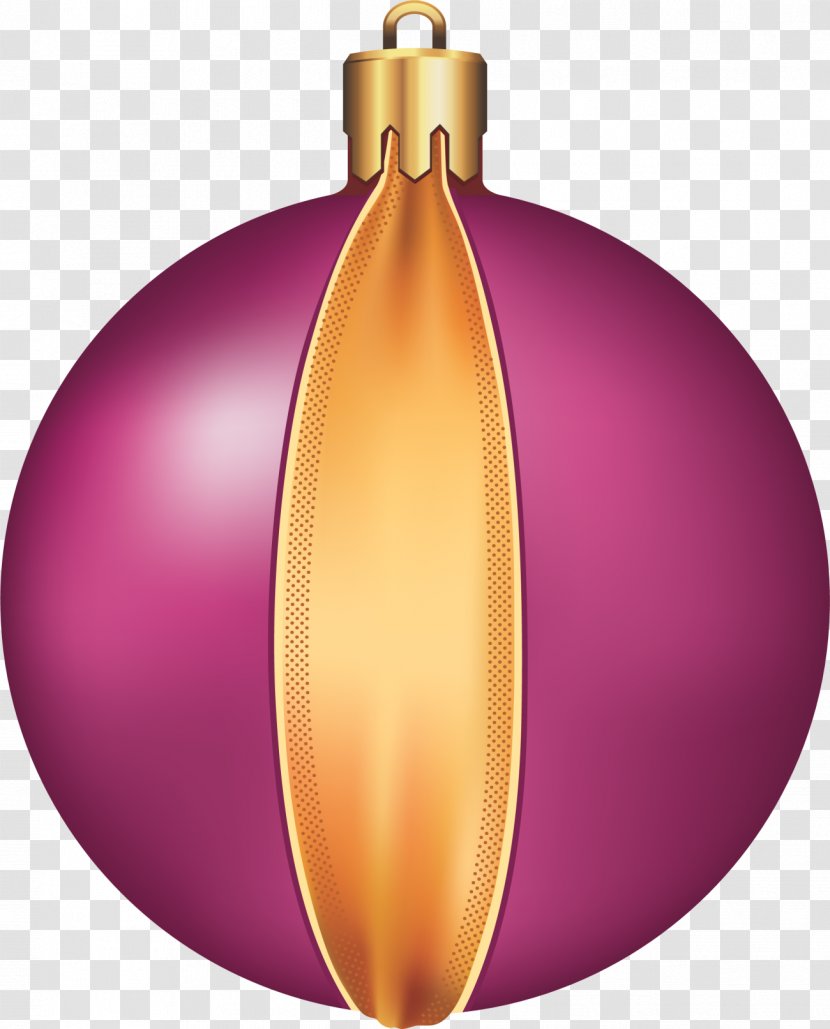 Christmas Ornament Bombka New Year Clip Art - Magenta Transparent PNG