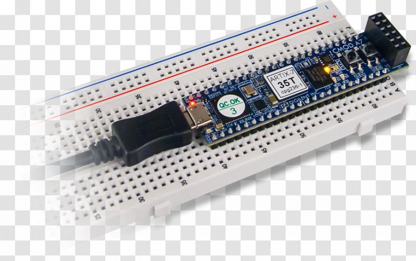 Microcontroller Breadboard Field-programmable Gate Array Hardware Programmer Xilinx - Electronic Component - Circuit Transparent PNG
