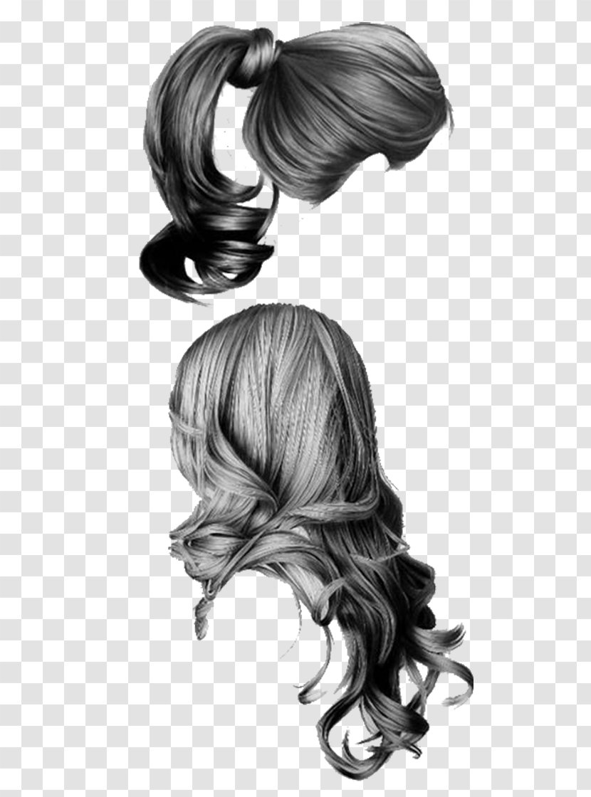 Drawing Pencil Hair Sketch - Tree - Girls Design Transparent PNG