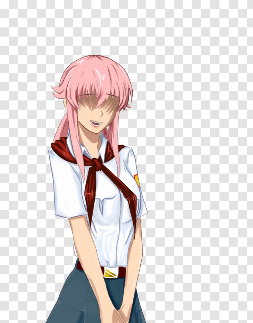 Yuno Gasai Sprite Everlasting Summer Yandere Simulator - Cartoon Transparent PNG