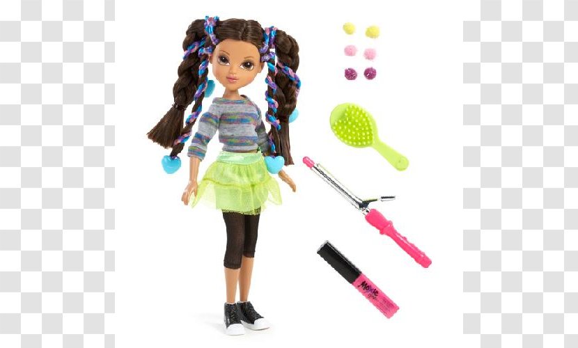 Barbie Moxie Girlz Doll Braid Hair Iron Transparent PNG