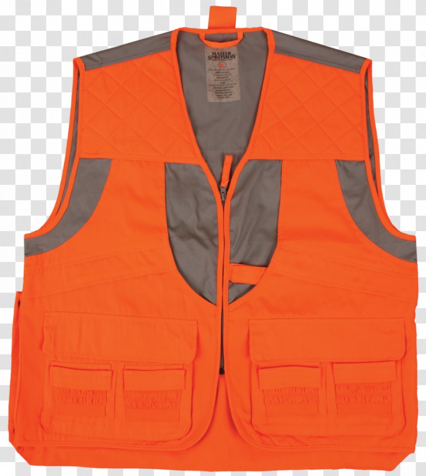 Gilets - Orange - Men's Vest Transparent PNG