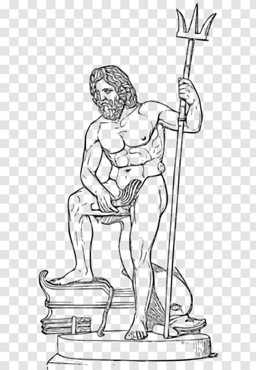 Poseidon Zeus Greek Mythology Clip Art - Watercolor - Cartoon Transparent PNG