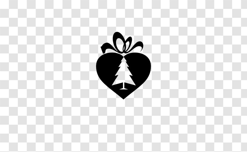 Christmas Gift Card Tree - Heart Shaped Tag Transparent PNG