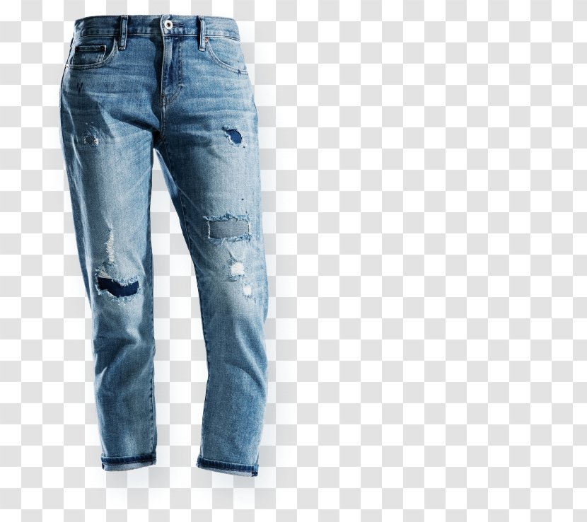 Jeans Denim Pants Uniqlo Boyfriend - Ripped - Jean Transparent PNG