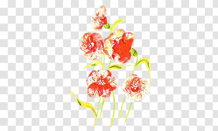 Flower Cut Flowers Plant Flowering Carnation - Watercolor Paint Stem Transparent PNG