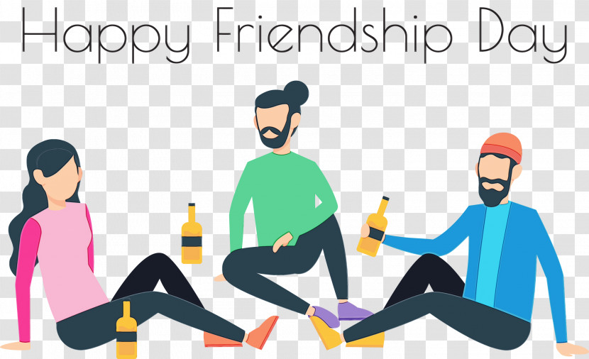 International Friendship Day Friendship Flat Design Hug Logo Transparent PNG