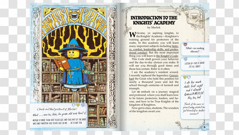 The Knights' Code LEGO Book Honour - Gloomy Grim - Knight Transparent PNG
