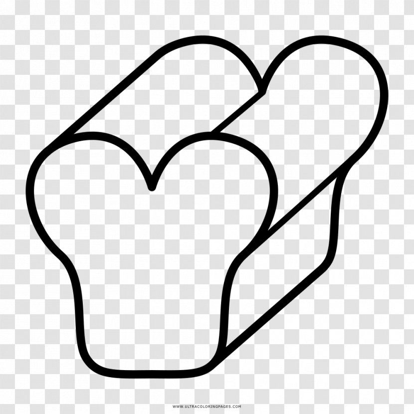 Bread Coloring Book Loaf Toast Pretzel - Heart Transparent PNG