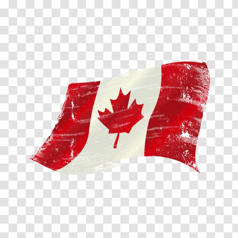 Flag Of Canada Illustration - Maple Leaf - Watercolor Canadian Vector Material Transparent PNG