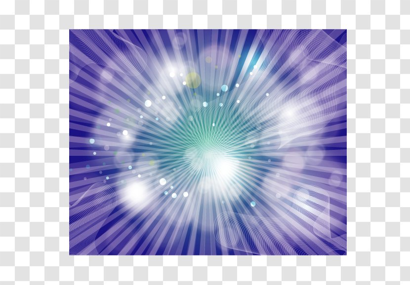 Light Art - Electric Blue - Abstract Transparent PNG