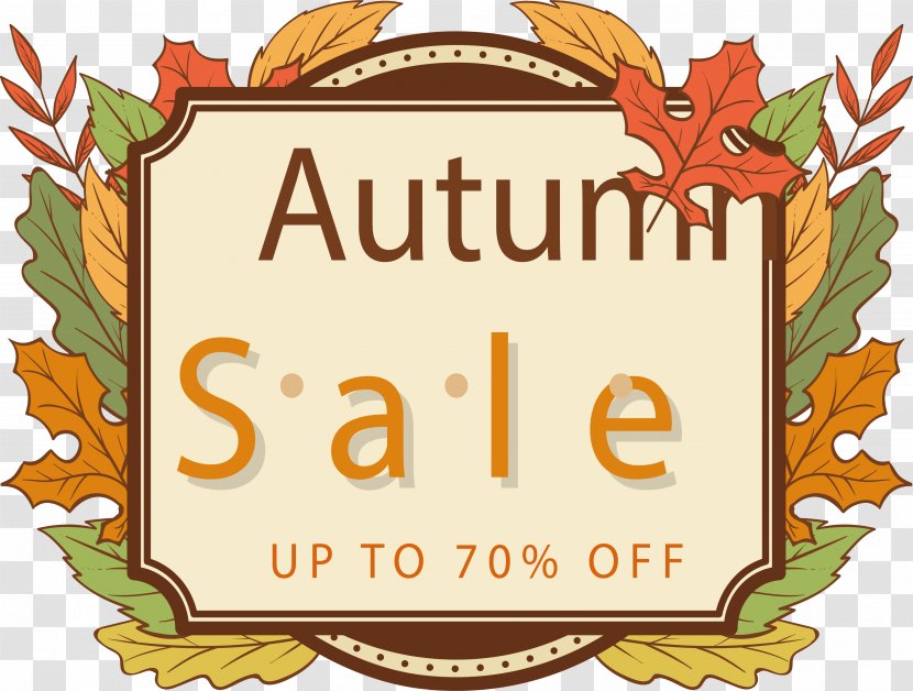 Autumn Icon - Vintage Clothing - Maple Leaf Decoration Fall Title Box Transparent PNG