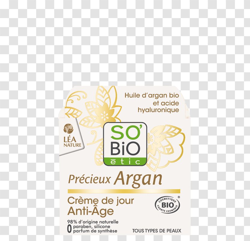 Cream SO'BiO étic Précieux Argan Crème De Jour Anti-Âge SO’BiO Pure & Organic Oil SO'BIO Etic Organik Anti-Aging Gece Bakım Jeli 40 Ml - Moisturizer Transparent PNG