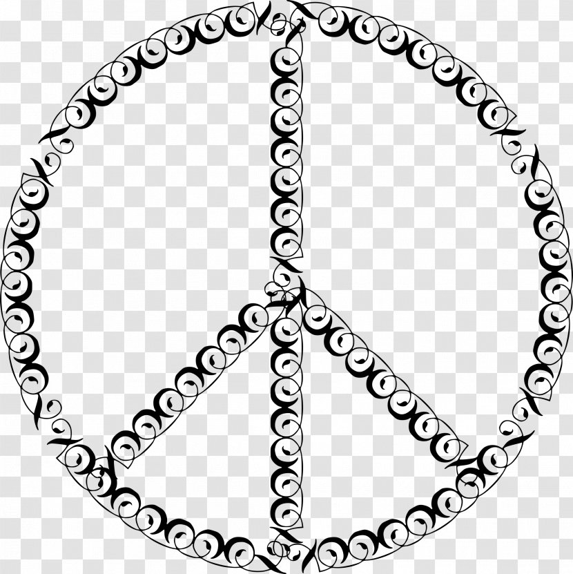 Peace Symbols Emoji Clip Art - FILIGREE Transparent PNG