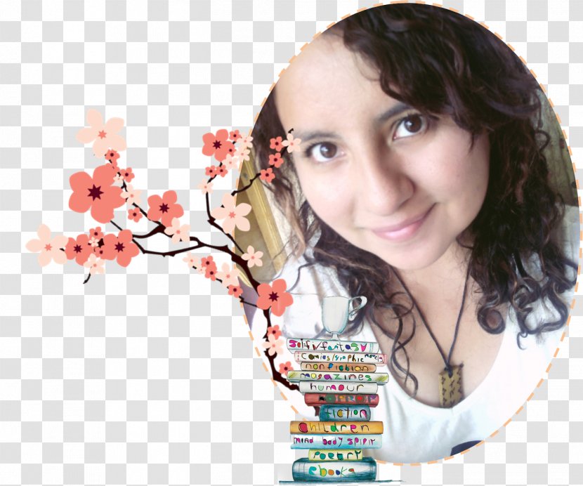 Hair Coloring Cheek Flower Book - Cartoon Transparent PNG