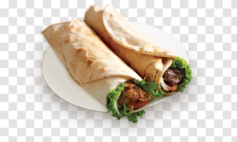 Wrap Shawarma Kati Roll Vegetarian Cuisine Kebab - Food - Chapathi Transparent PNG