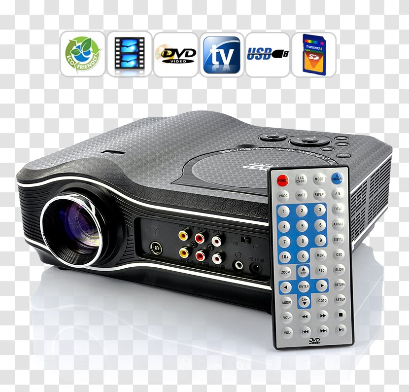 Output Device Multimedia Projectors LCD Projector DVD Player - Dvd Transparent PNG