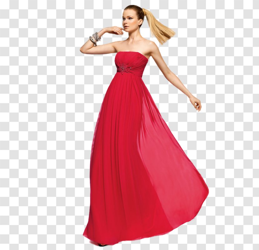 Wedding Dress Cocktail Gown Red Transparent PNG