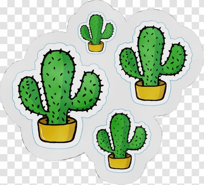 Cactus - Wet Ink - Saguaro Succulent Plant Transparent PNG
