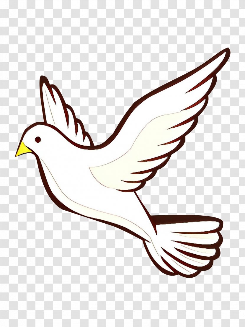 Clip Art Pigeons And Doves Vector Graphics Transparency - Line - Tail Transparent PNG