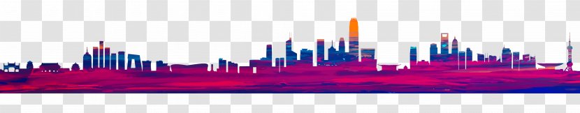 Brand Purple Font - City - Building Silhouette Transparent PNG