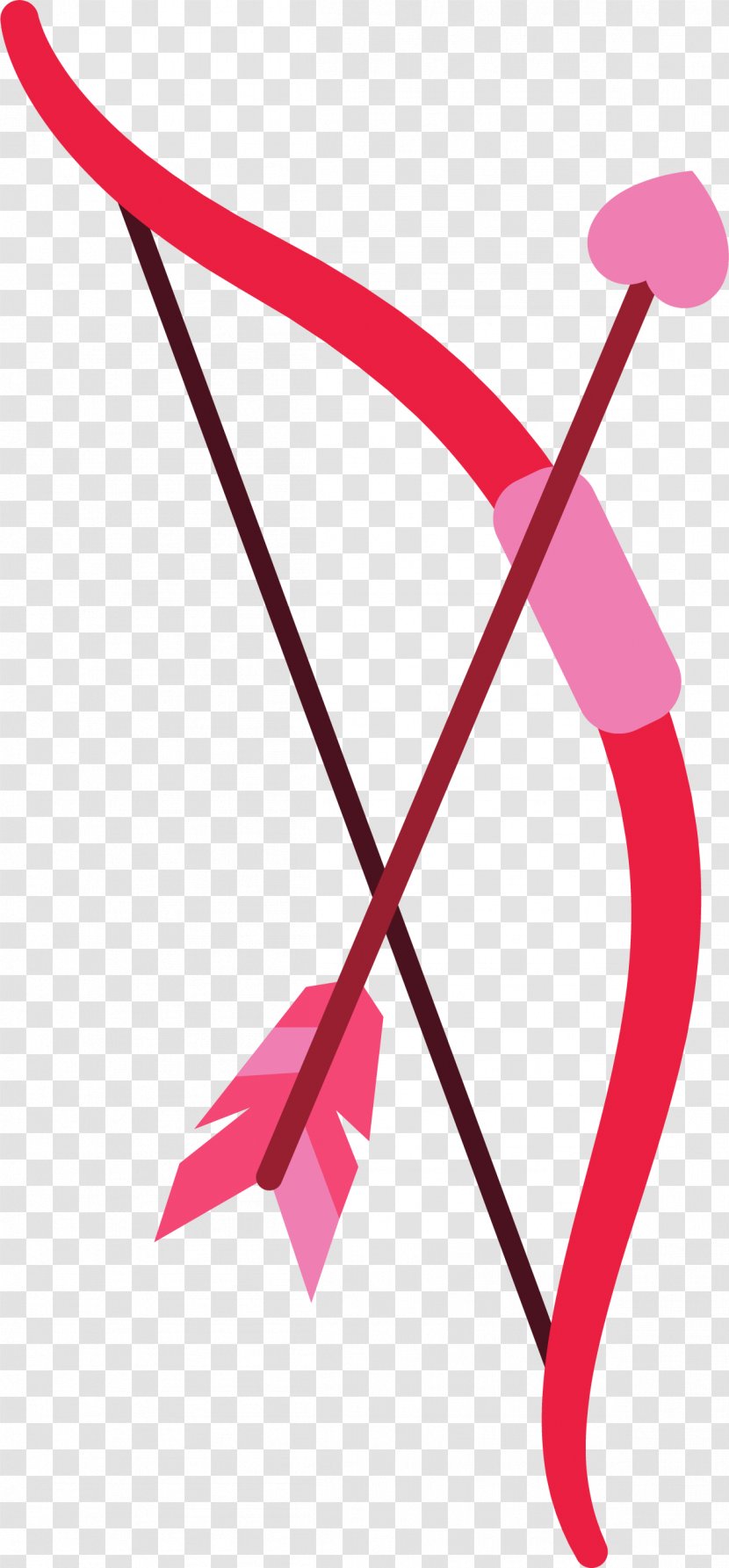 Bow And Arrow - Heart - Hand Painted Colorful Transparent PNG