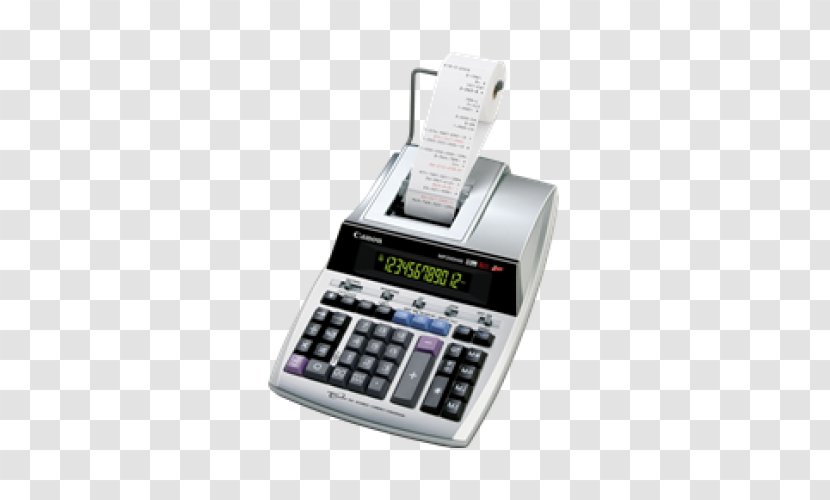 Canon Office Supplies Paper Calculator Printing - Telephony - Typewriter Transparent PNG