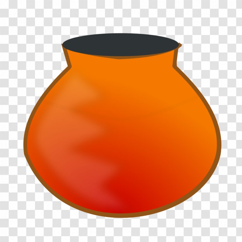 Clay - Orange - The Pot Cliparts Transparent PNG