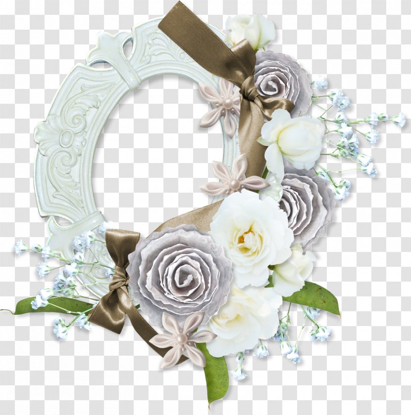 Flower Picture Frames Floral Design Clip Art - White Roses Transparent PNG