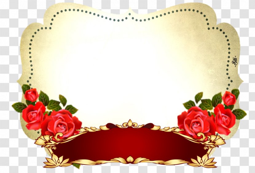 Garden Roses Floral Design Barakallah Picture Frames Valentine's Day - Mashallah Transparent PNG