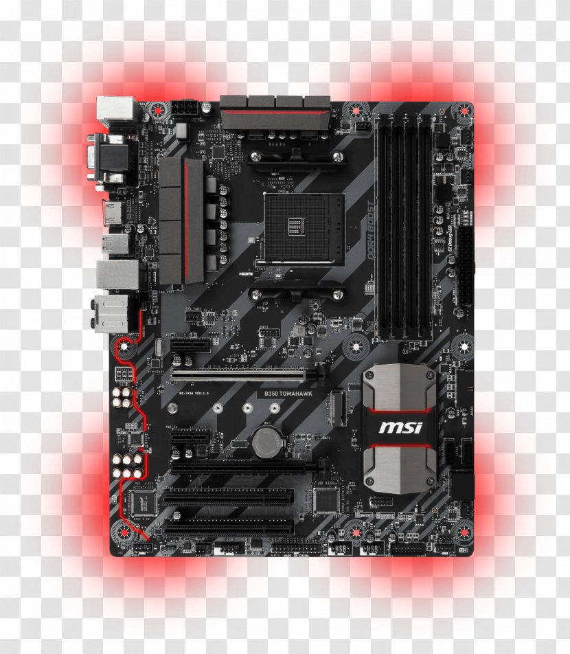 Socket AM4 Motherboard MSI DDR4 SDRAM ATX - Electronics Transparent PNG