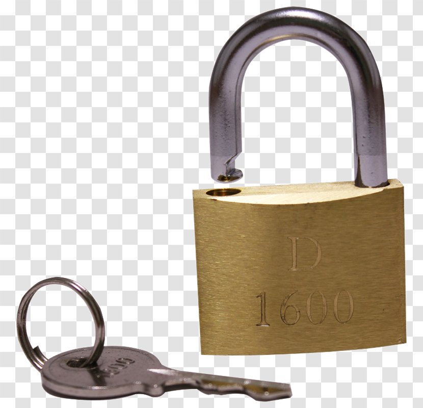 Padlock Brass Key Material - Hardware - Lock And Transparent PNG