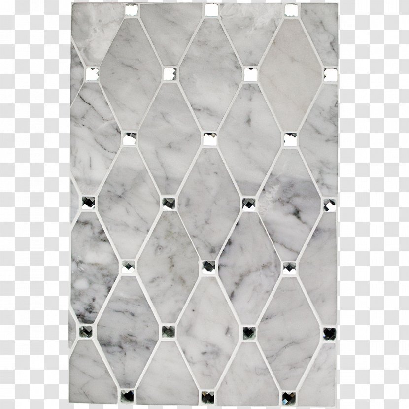 Glass Tile Mirror Marble Light - White Transparent PNG