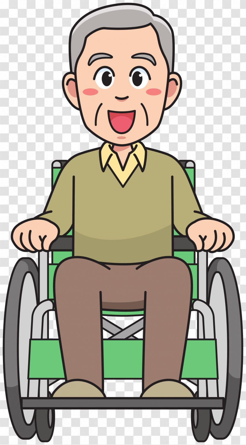 Old Age Wheelchair Man Clip Art Transparent PNG