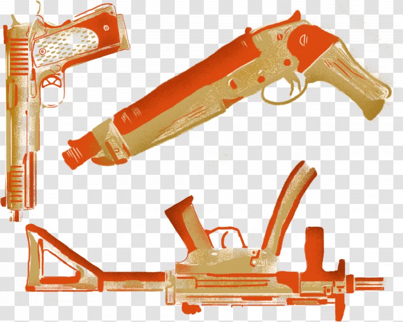 Ranged Weapon Gun Firearm Line Transparent PNG